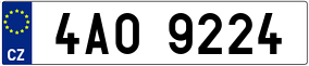 Trailer License Plate